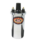 PerTronix Ignition 40501 Flame-Thrower Coil Chrome Oil Filled 3 Ohm with Female Socket