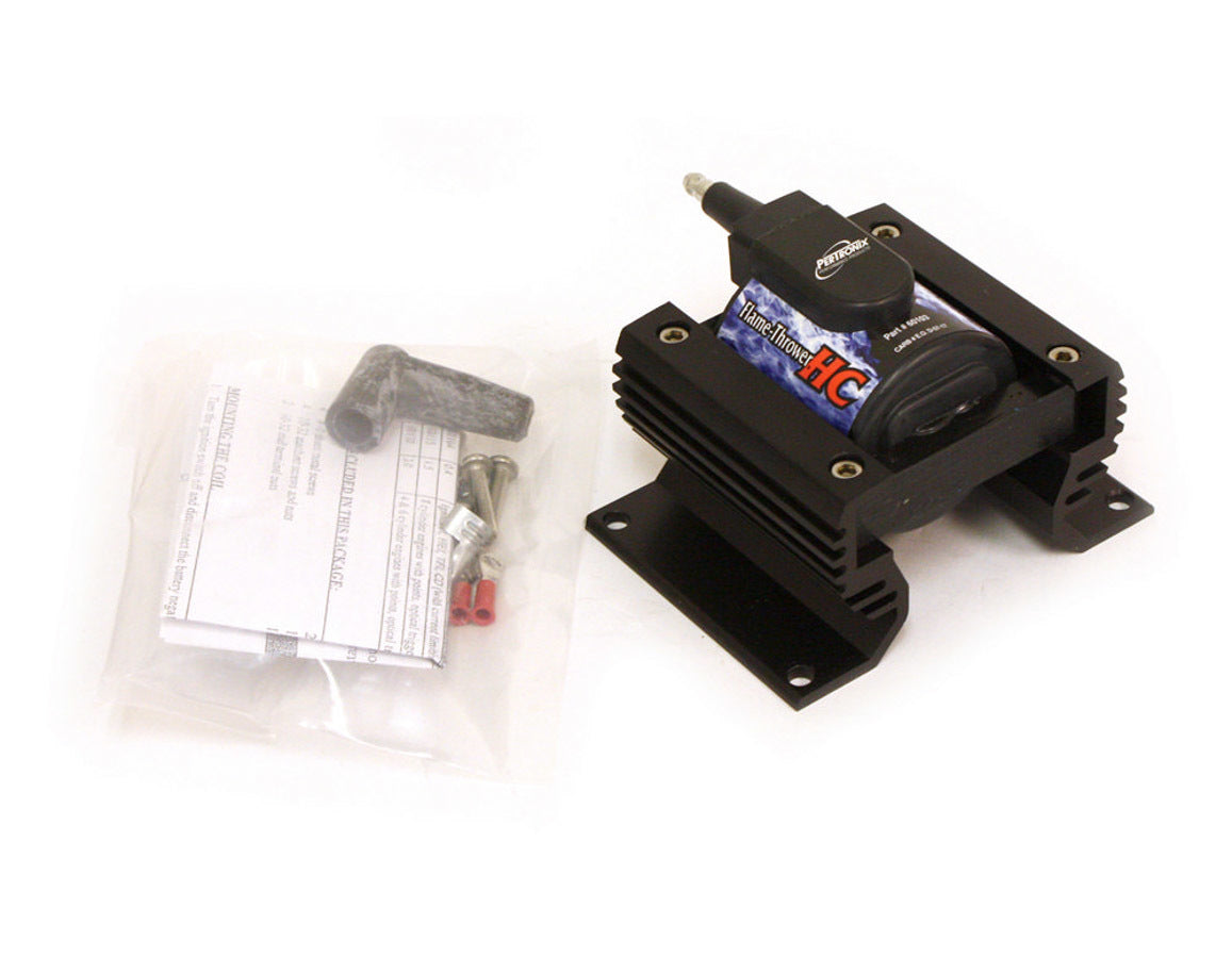 Pertronix Ignition Flame-Thrower HC E-Core Ignition Coil Part Number 60103, 0.32 Ohm, Black