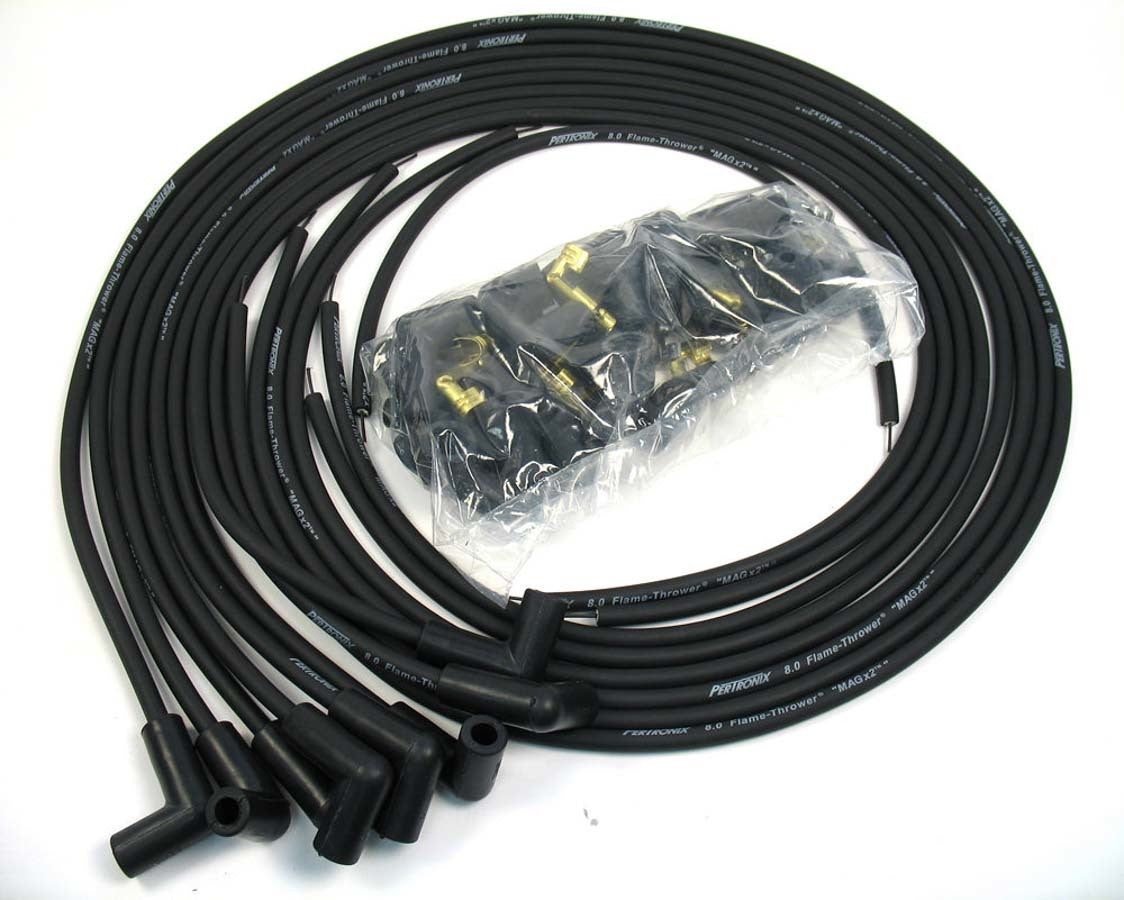 PerTronix Ignition PRT808290 8mm Universal Spark Plug Wire Set with Spiral Core and 90-Degree Boot