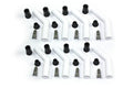 PerTronix Ignition PRT8503HT-8 Ceramic Spark Plug Boot Kit 45-Degree, White, Set of 8