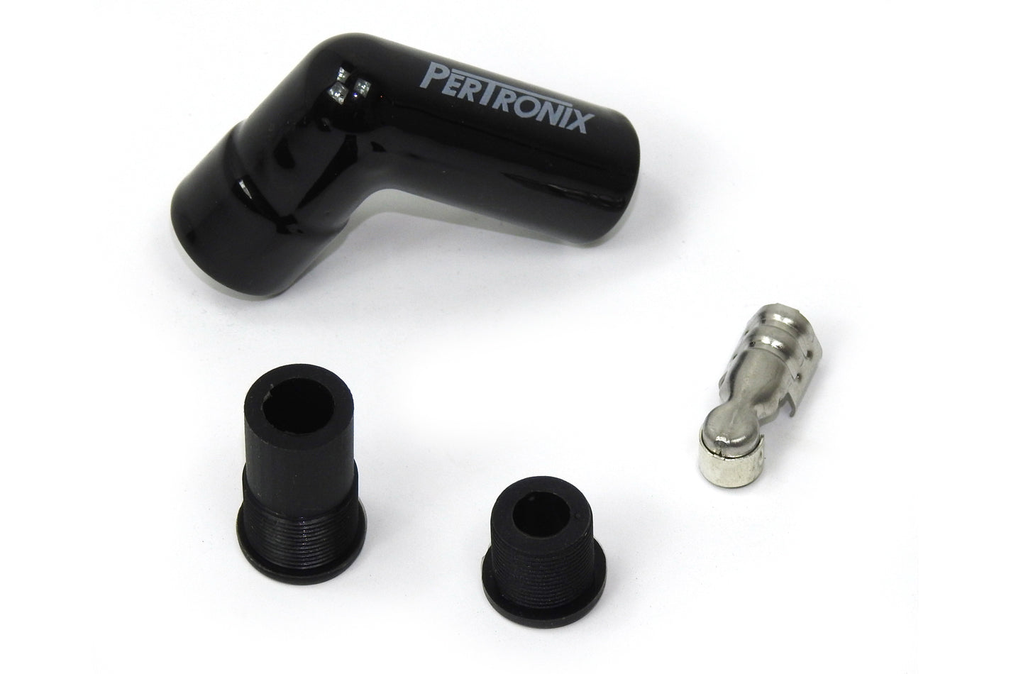PerTronix Ignition 8561HT-8 Ceramic Spark Plug Boot Kit 90-Degree Black Set of 8