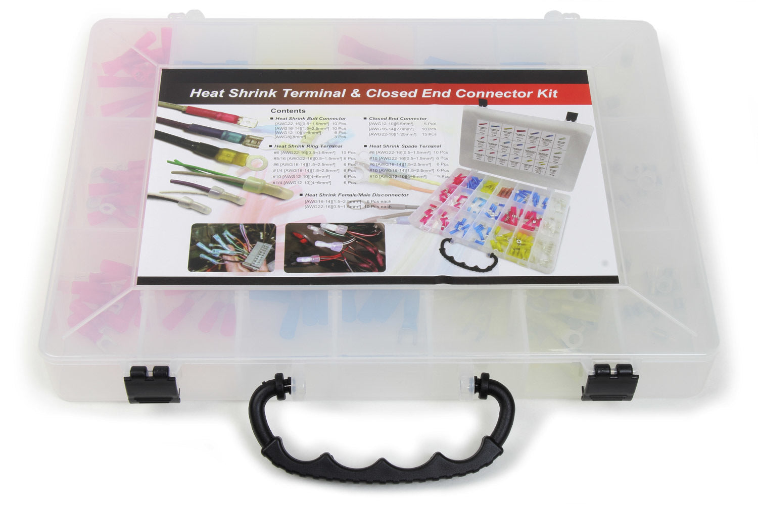 PerTronix Ignition A2011 Terminal Kit with Heat Shrink Ends, 165 Pieces