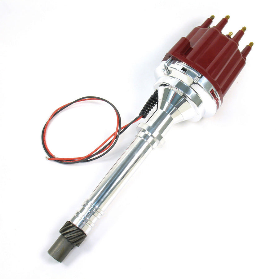 PerTronix Ignition D100811 Flame-Thrower Billet Distributor for Chevrolet V8 Engines with Mechanical Advance and HEI Terminal