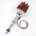 PerTronix Ignition PRTD130801 SBF Billet Distributor with Red Female Cap, Magnetic Pickup, Mechanical Advance, Socket Style
