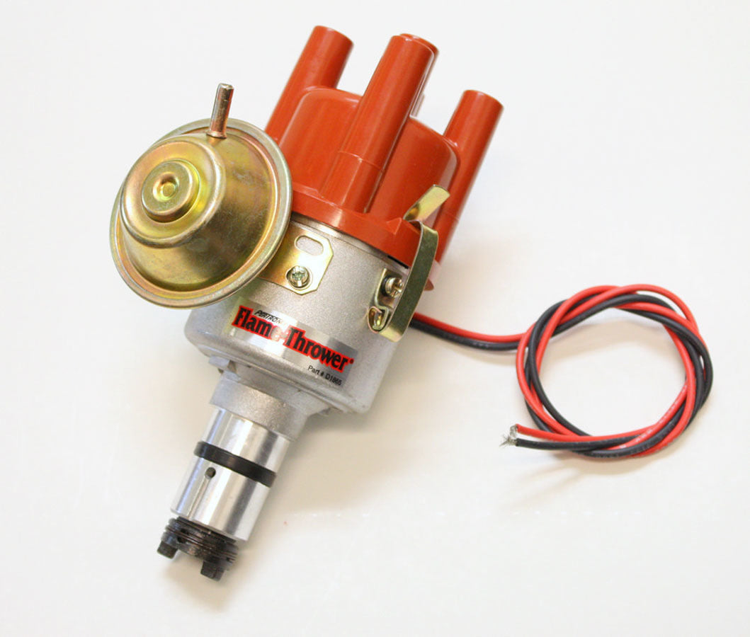 PerTronix Ignition D186504 Distributor for Volkswagen 4-Cylinder with Flame-Thrower Type 1 Vacuum / Mechanical Advance