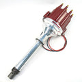 PerTronix Ignition D200811 Chevy V8 Billet Marine Distributor with Red Male Cap and Mechanical Advance