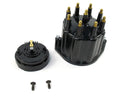 PerTronix Ignition D600710 Distributor Cap and Rotor Kit for HEI Style Terminals, Black, Brass Terminals, Twist Lock, Plastic
