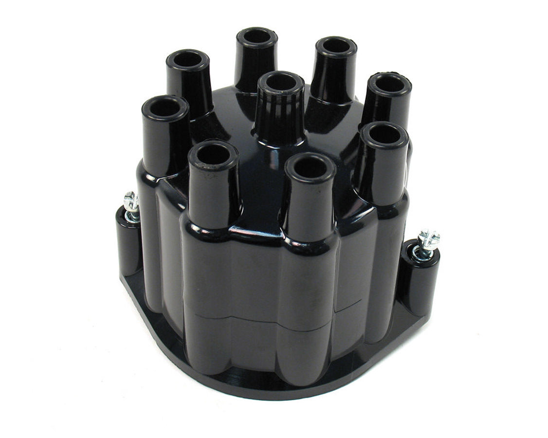 Pertronix Ignition D650700 Distributor Cap for Billet V8 Distributors, Black, Plastic, Twist Lock, Non-Vented