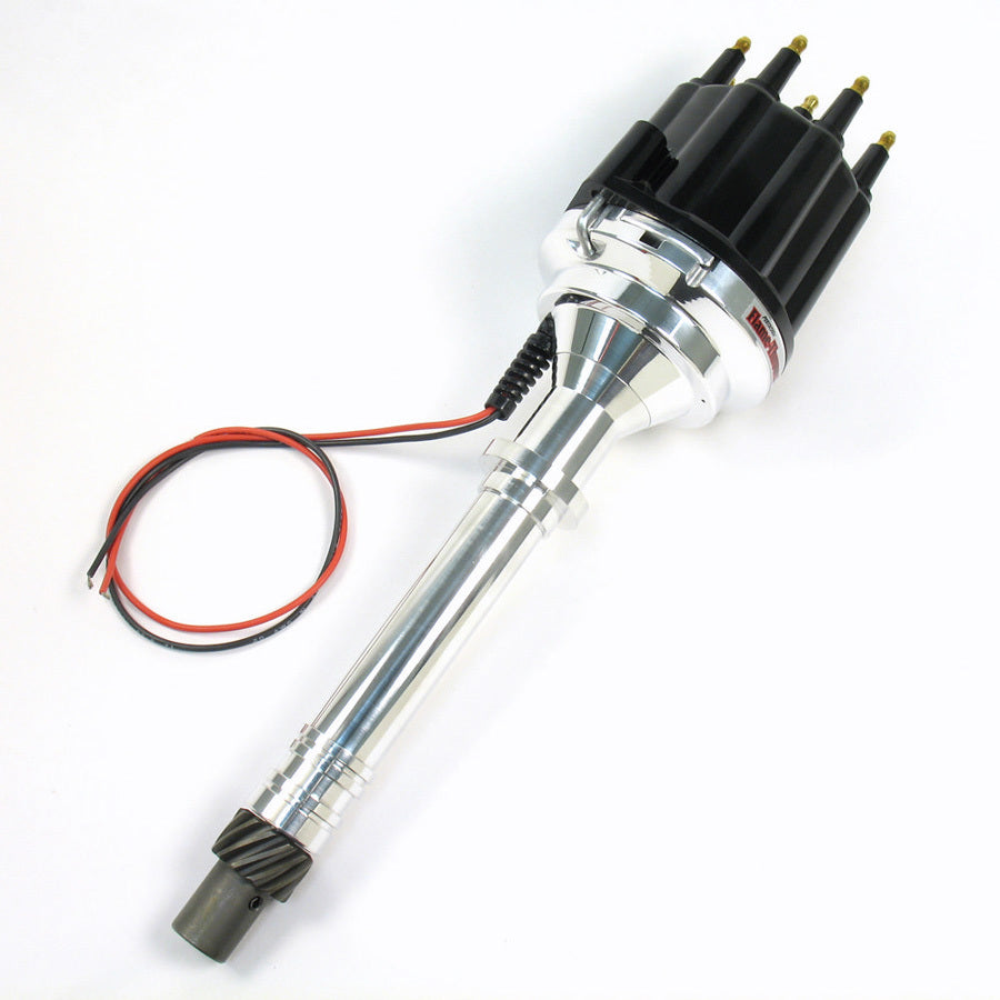 PerTronix Ignition D7100810 Distributor for Chevrolet Small Block V8, Flame-Thrower Plug and Play Billet with Magnetic Pickup and Mechanical Advance