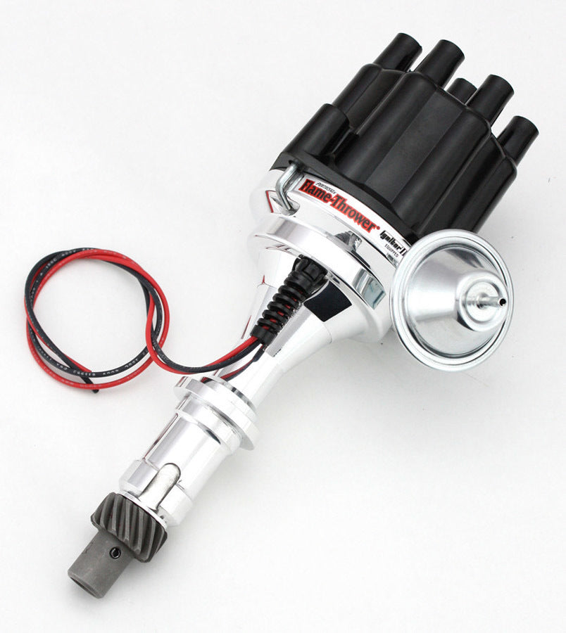 PerTronix Ignition D7120700 Flame-Thrower Billet Distributor for Pontiac V8 with Magnetic Pickup and Mechanical Vacuum Advance