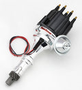 PerTronix Ignition D7120710 Distributor Billet Flame-Thrower Plug N Play Magnetic Pickup for Pontiac V8 with Black Male Cap