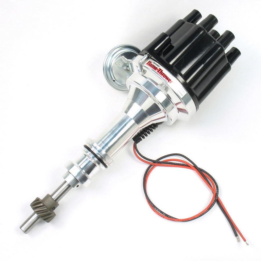 PerTronix Ignition D7131700 Flame-Thrower Plug and Play Billet Distributor for Small Block Ford with Magnetic Pickup and Vacuum/Mechanical Advance
