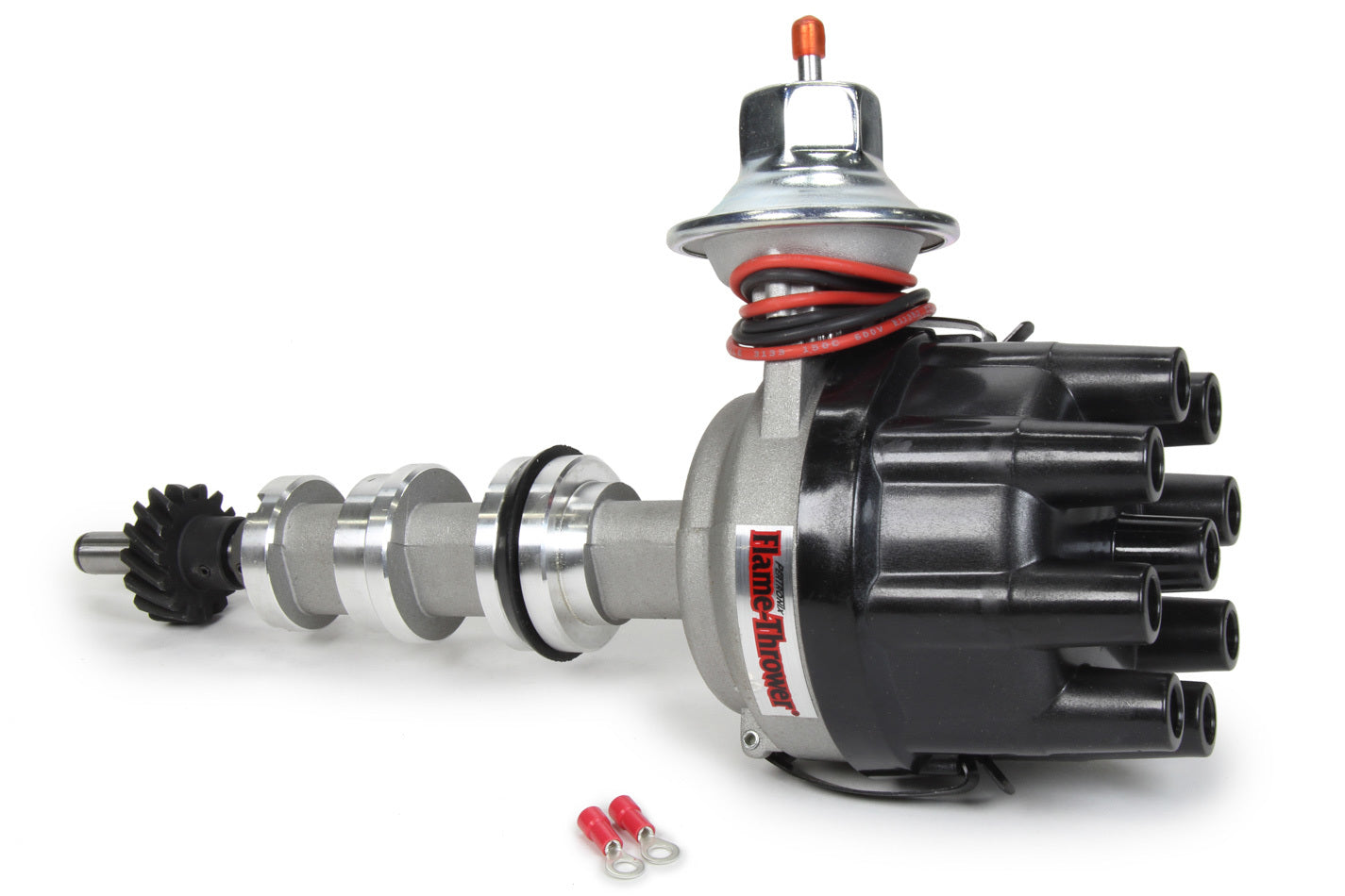 PerTronix Ignition D7134630 BBF FE Ignitor III Distributor with Black Cap and Mechanical / Vacuum Advance