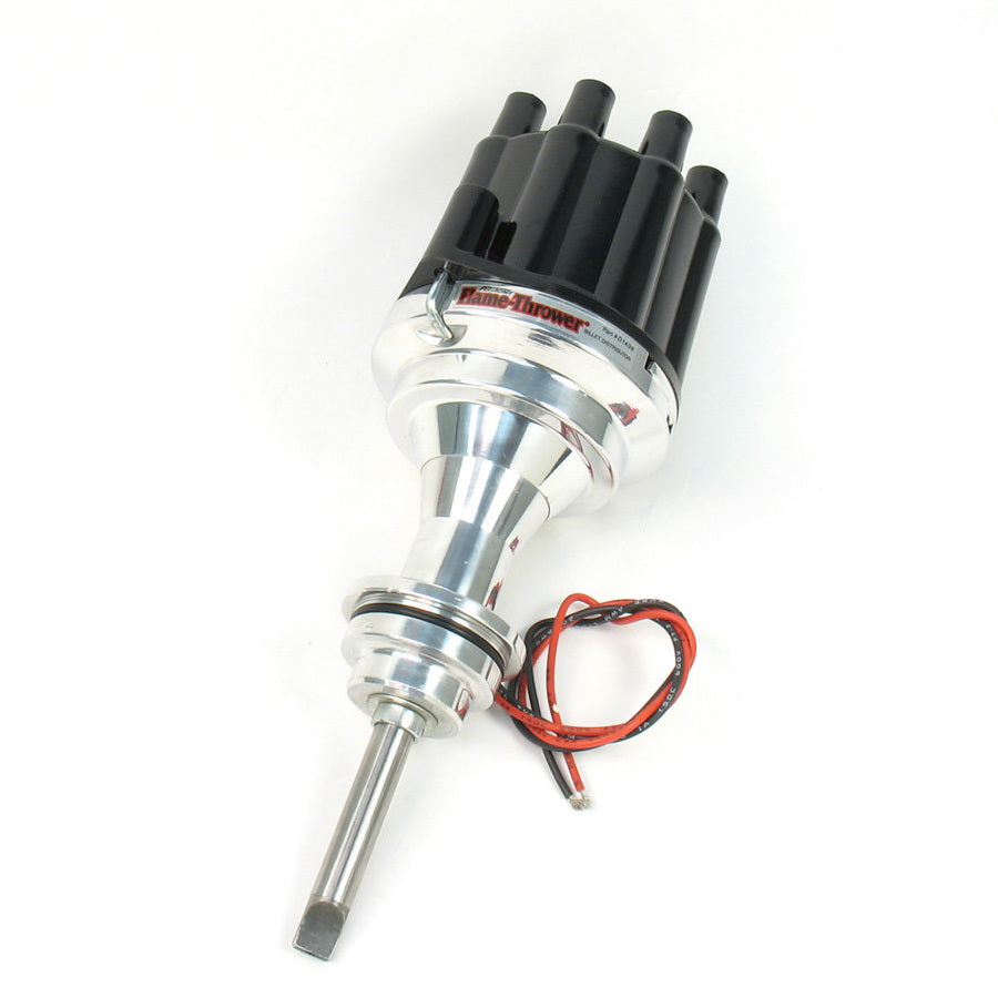 PerTronix Ignition D7143800 Flame-Thrower Plug N Play Billet Distributor with Magnetic Pickup and Mechanical Advance for Mopar RB-Series and 426 Hemi