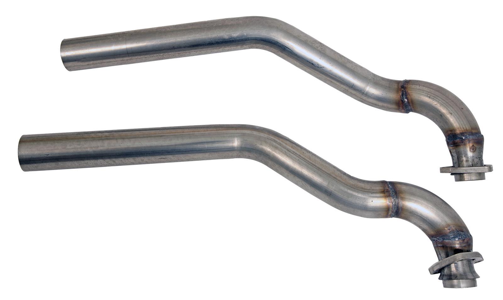 Pypes Performance Exhaust DGC05 Intermediate Pipe for 1955-1957 Chevrolet Fullsize Cars, 2.5 Inch Diameter, Stainless Steel, Natural Finish