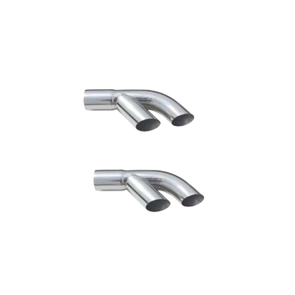 Pypes Performance Exhaust EVT10 Exhaust Tip Splitters 2.5 Inch to Dual 2.25 Inch Outlets