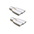 Pypes Performance Exhaust EVT19 GTO Exhaust Splitters Pair, 2.5 Inch Inlet, Dual 2.25 Inch Outlets, 10.75 Inch Length, Stainless Steel, Polished Finish