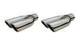 Pypes Performance Exhaust EVT19S 2.5 Inch Splitter Tip with Rolled Edge Pair Polished