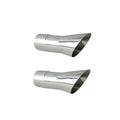 Pypes Performance Exhaust EVT34 Olds 442 Trumpet Exhaust Tips 2.5 Inch Inlet, 4 Inch Round Outlet, 8.375 Inch Length, Polished Stainless Steel