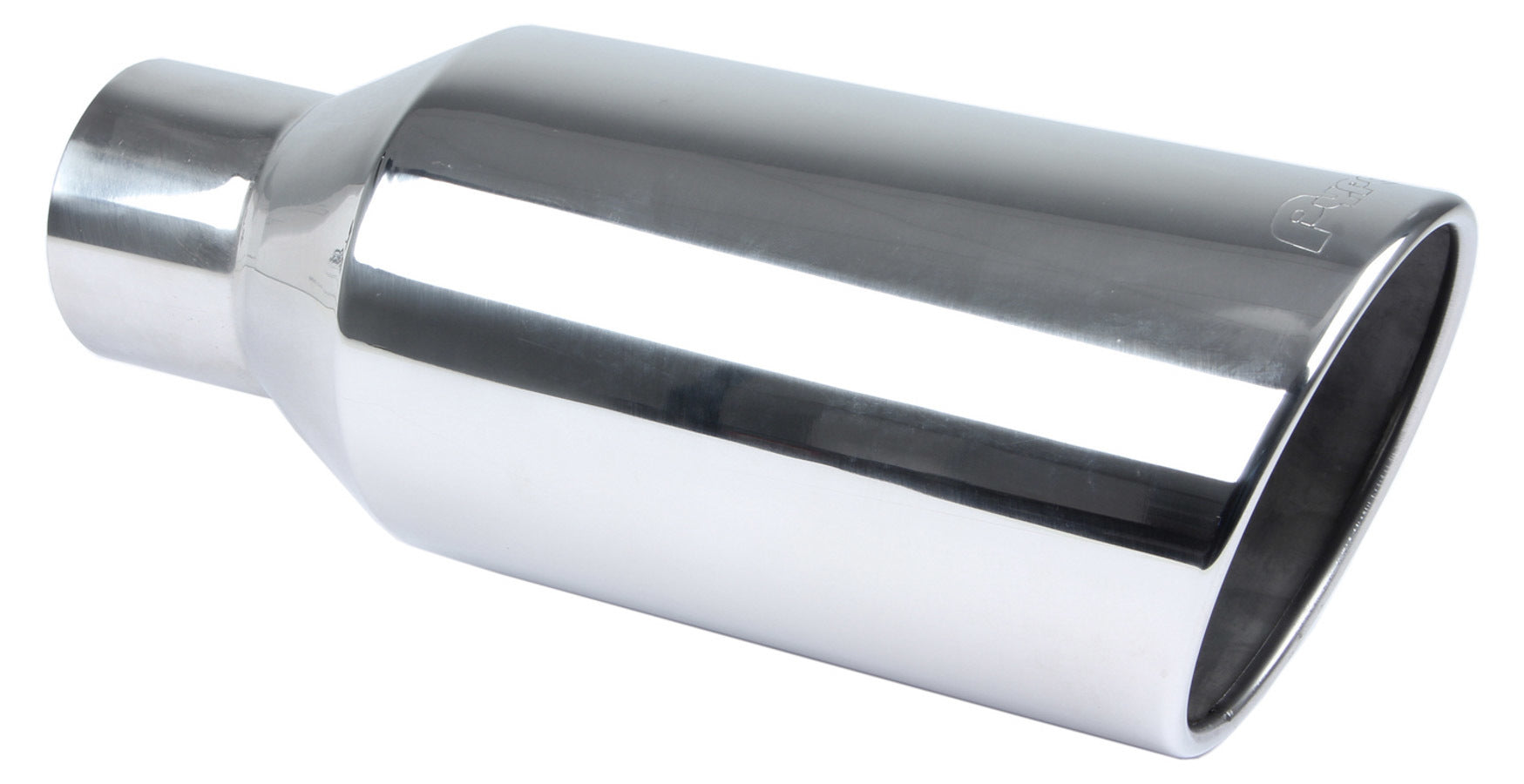 Pypes Performance Exhaust EVT407 Monster Clamp-On Exhaust Tip, 4 Inch Inlet, 7 Inch Round Outlet, 18 Inch Length, Polished Stainless Steel