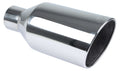 Pypes Performance Exhaust EVT408 Monster Weld-On Exhaust Tip, 4 Inch Inlet, 8 Inch Round Outlet, 18 Inch Length, Polished Stainless Steel