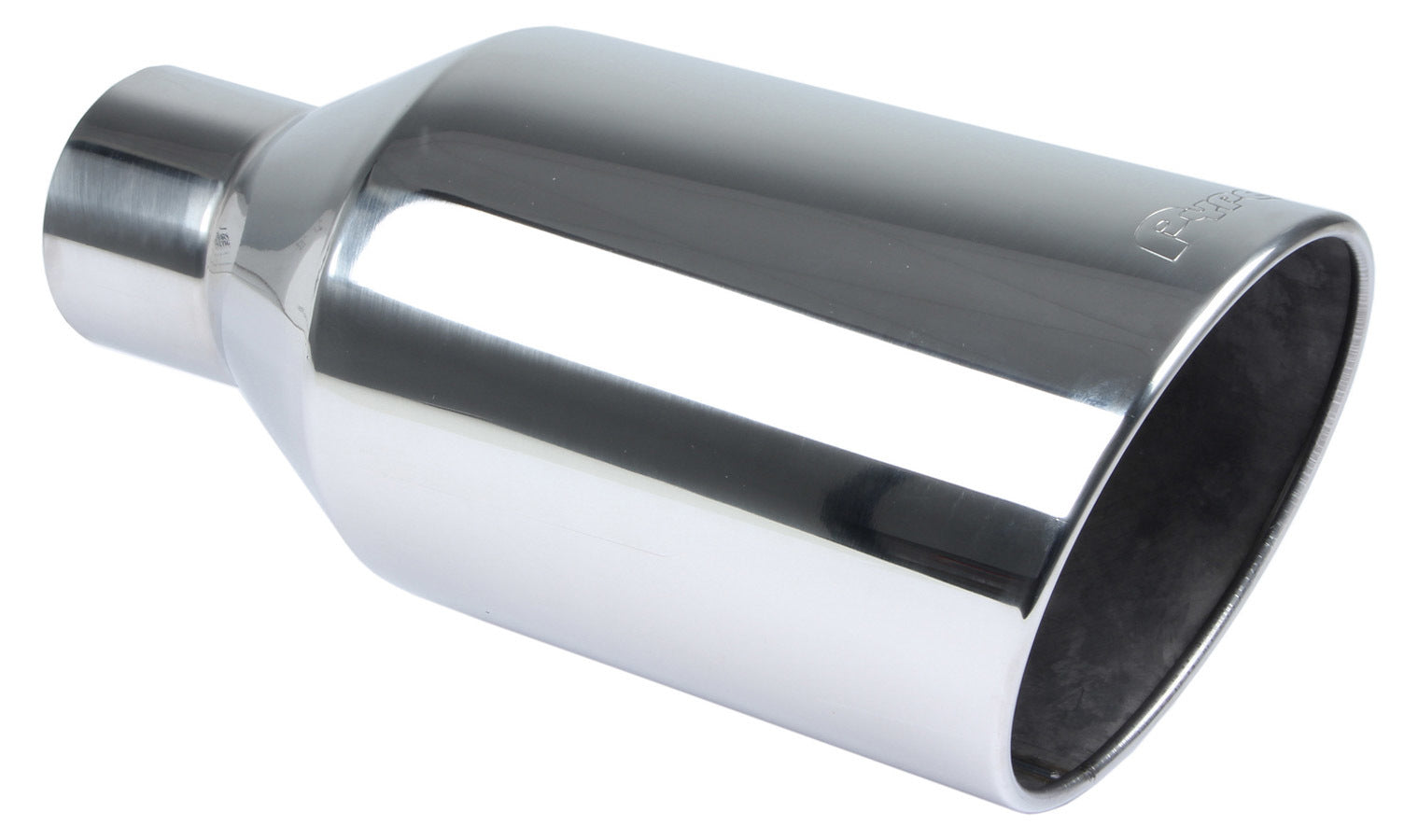 Pypes Performance Exhaust EVT408 Monster Weld-On Exhaust Tip, 4 Inch Inlet, 8 Inch Round Outlet, 18 Inch Length, Polished Stainless Steel