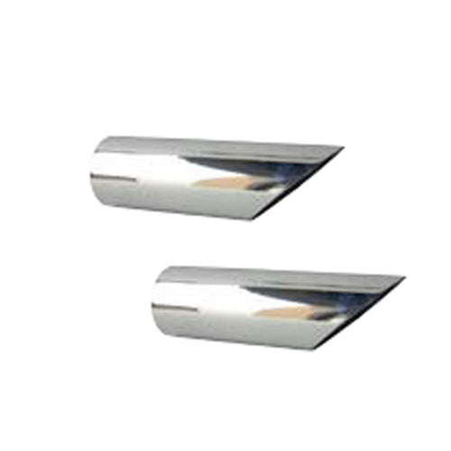 Pypes Performance Exhaust EVT49 Stainless Steel 2.5 Inch Round Slip-On Exhaust Tip, 9 Inch Length