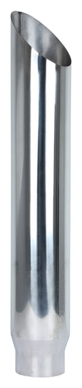 Pypes Performance Exhaust EVT506-36AC Miter Exhaust Stack, 5 Inch Inlet, 6 Inch Round Outlet, 36 Inch Tall, Polished Stainless Steel