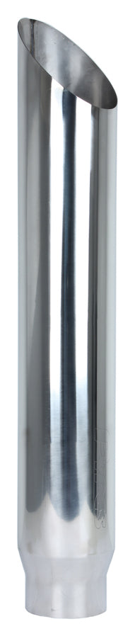 Pypes Performance Exhaust EVT506-36AC Miter Exhaust Stack, 5 Inch Inlet, 6 Inch Round Outlet, 36 Inch Tall, Polished Stainless Steel