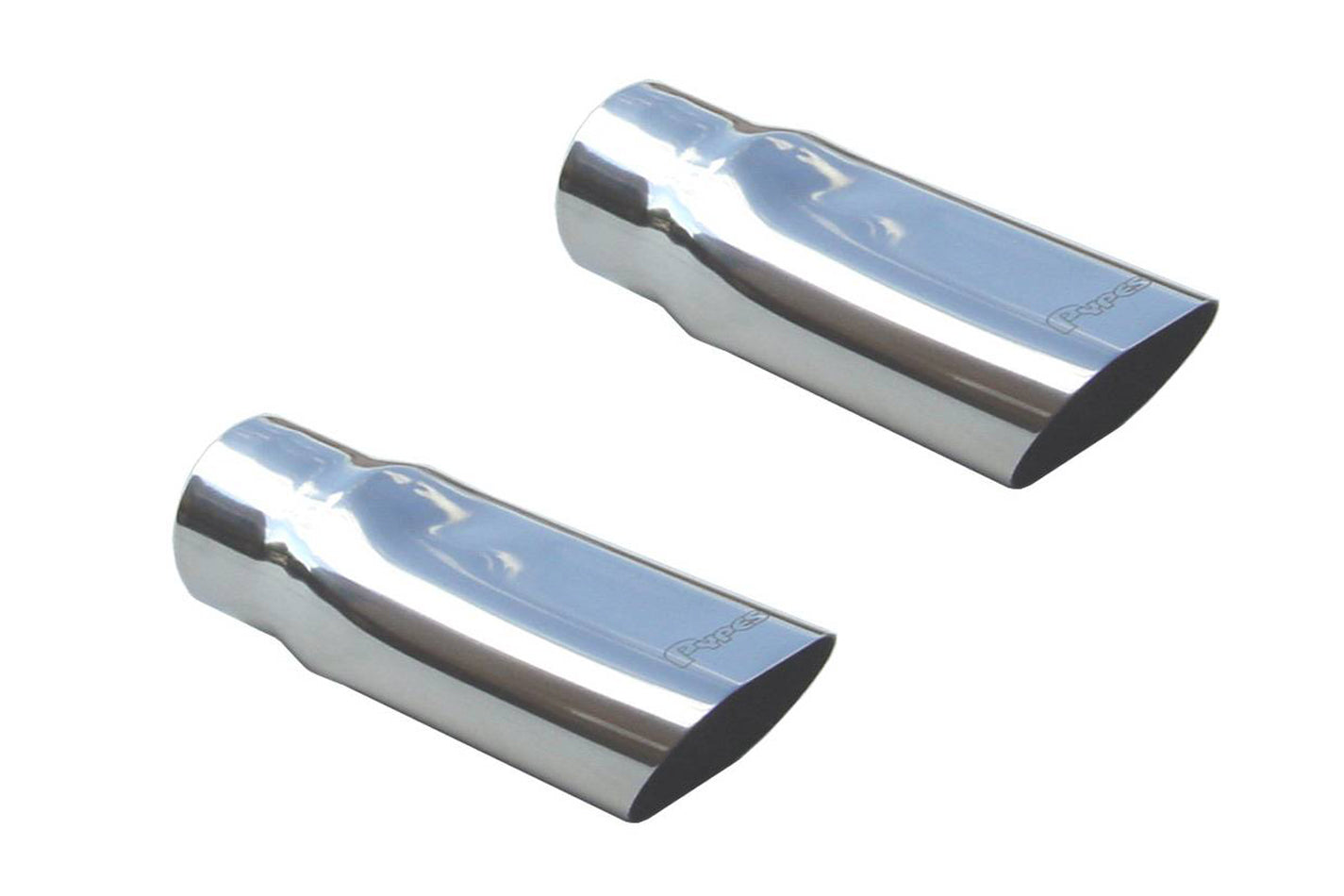 Pypes Performance Exhaust EVT56 Slip-On Exhaust Tips for Chevelle, 3 Inch to 3.75 Inch Oval, Polished Stainless Steel, Pair