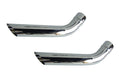 Pypes Performance Exhaust EVT59 Short Slip-On Hockey Stick Exhaust Tips Pair, 2.5 Inch Diameter, Polished Stainless Steel