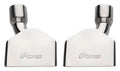 Pypes Performance Exhaust EVT87 Stainless Steel Rectangle Exhaust Tips Pair with 2.5 Inch Inlet and Angled Cut