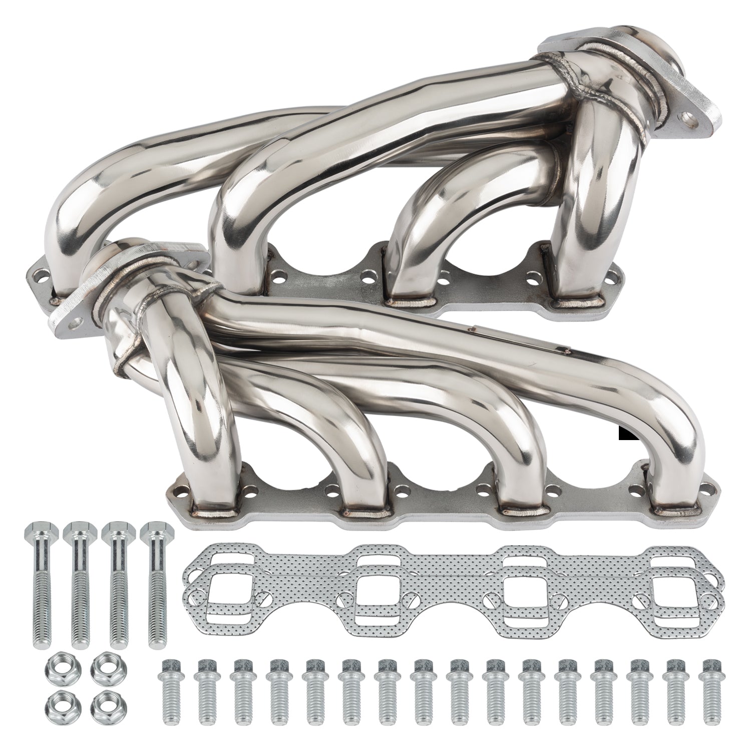 Pypes Performance Exhaust HDR50S Short Tube Headers for Small Block Ford Mustang 1973-1993, 1.625 Inch Primary Diameter