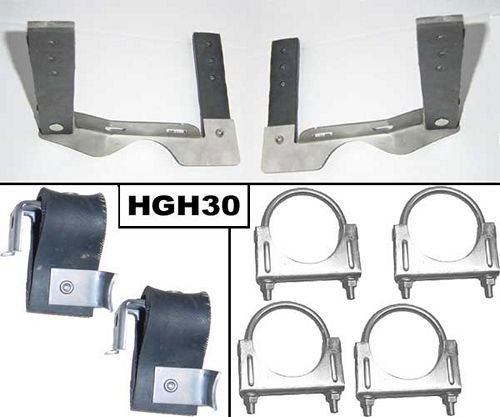 Pypes Performance Exhaust HGH30 2.5-Inch GTO Stainless Steel Exhaust Hanger Kit for Pontiac GTO 1964-1972