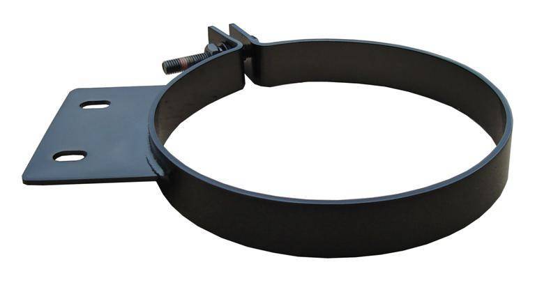 Pypes Performance Exhaust HSC007B Black Stainless Steel Stack Clamp for 7-Inch Diameter Exhaust Pipes