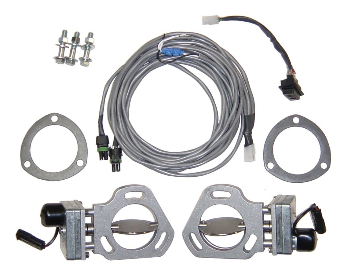Pypes Performance Exhaust HVE10 Dual Electric Exhaust Cutout Kit with 3-inch Pipe Diameter