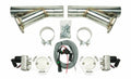 Pypes Performance Exhaust HVE10K Dual Electric Exhaust Cutout Kit with Y-Pipe, 2.5 Inch Diameter, Aluminum and Stainless Steel Finish