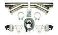 Pypes Performance Exhaust HVE10K3 Dual Electric Exhaust Cutout with Y-Pipes for 3-Inch Exhaust System