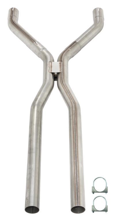 Pypes Performance Exhaust HVF10 2.5-Inch Stainless Steel Universal Tunnel H-Pipe