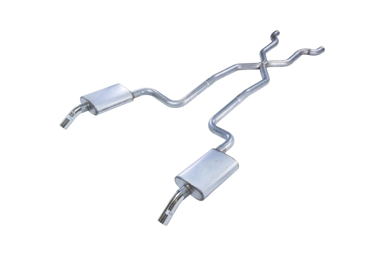 Pypes Performance Exhaust SCC10S Header-Back Exhaust System for Chevrolet Corvette 1974-1981, 2.5-Inch Diameter, Polished Stainless Steel Tips