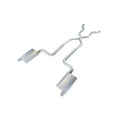 Pypes Performance Exhaust SCC12R Chevrolet Corvette 1968-1973 Crossmember Back Exhaust System with 2.5 Inch Diameter Stainless Steel and Tips