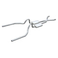 Pypes Performance Exhaust SFM03S Street Pro X-Pipe System for Ford Mustang 1965-1970 with 2.5 Inch Stainless Steel Header-Back