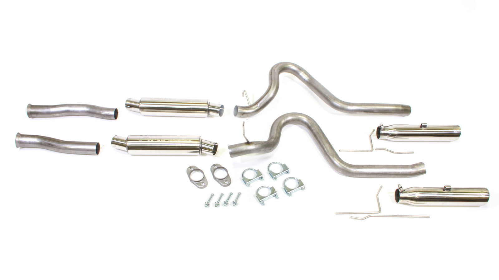 Pypes Performance Exhaust SFM29V 2.5-Inch Cat-Back Exhaust Kit for Ford Mustang 1979-2004