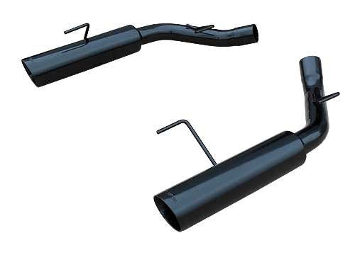 Pypes Performance Exhaust SFM60MSB Pype Bomb Axle-Back Exhaust System for Ford Mustang 2005-2010 with 2.5 Inch Diameter and 4 Inch Black Tips