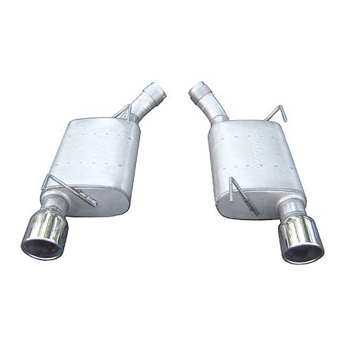 Pypes Performance Exhaust SFM60V Violator Axle-Back Exhaust System for Ford Mustang 2005-2010 with 2.5-inch Diameter and 4-inch Polished Tips