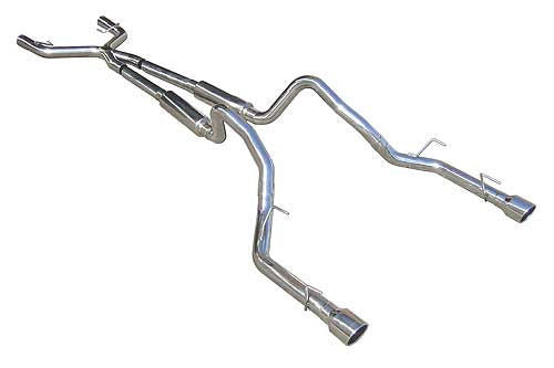 Pypes Performance Exhaust SFM69 05-10 Ford Mustang 4.0L 2.5 Inch Cat-Back Exhaust System with Polished Tips