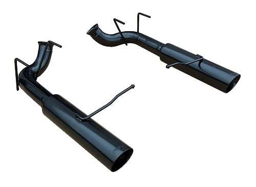 Pypes Performance Exhaust SFM76MSB Pype Bomb Axle-Back Exhaust System for Ford Mustang 2011-2014 with 2.5 Inch Diameter and Black Finish