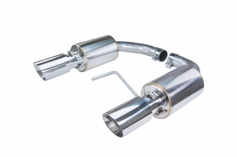 Pypes Performance Exhaust SFM92MS Mustang Touring Axleback Exhaust System with 2.5 Inch Diameter and Chrome Finish for 2024 Ford Mustang