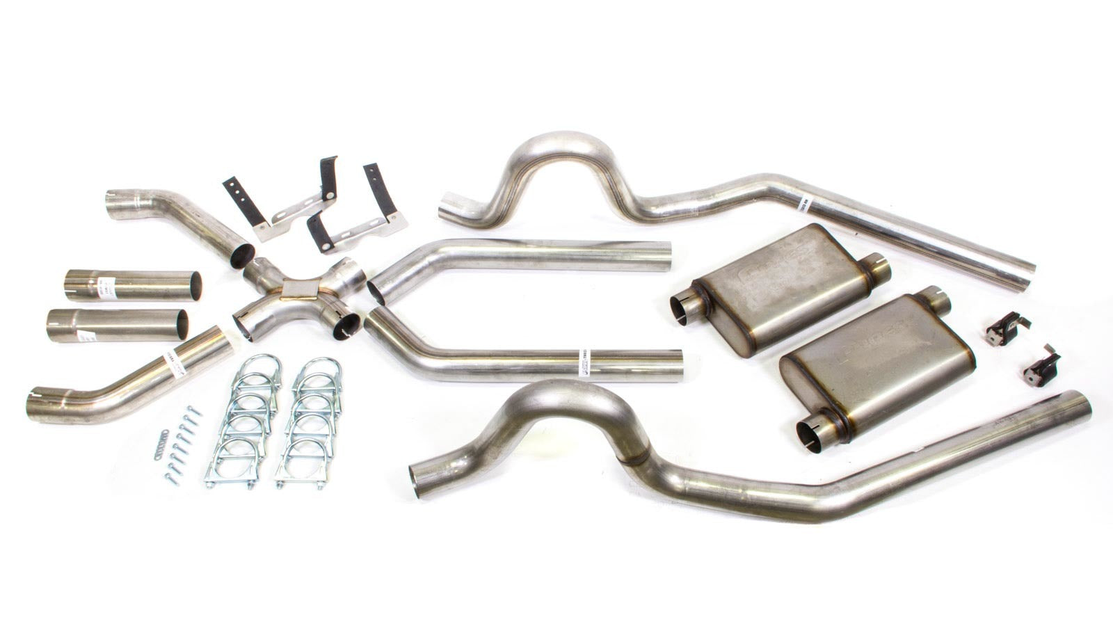 Pypes Performance Exhaust SGA13R Race Pro X-Pipe System for GM A-Body 1964-1972, Header-Back, 3-Inch Diameter, Stainless Steel