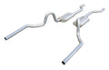 Pypes Performance Exhaust SGA30T Turbo Pro Header-Back Dual Rear Exit Exhaust System for GM A-Body 1964-1972 with 2.5 Inch Diameter Stainless Steel